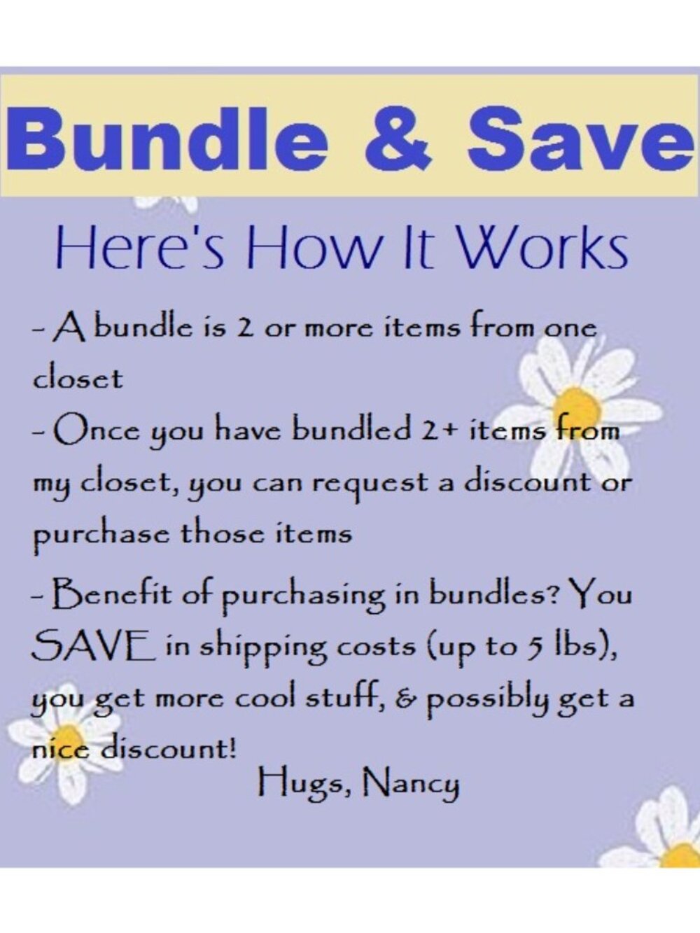 What Does Bundle & Save Mean? - Picture 1 of 1